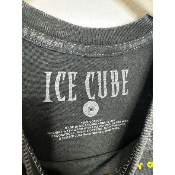 Ice Cube Sz M It Was A Good Day T-Shirt Black Mineral Wash Distressed Cotton - Picture 6 of 8